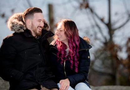 Stunning couple captured by a wedding photographer